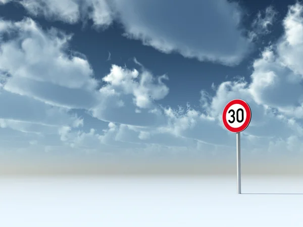 stock image Speed limit thirty