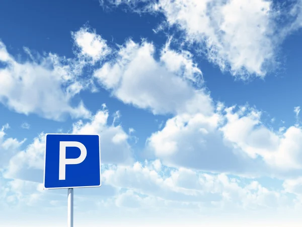 Roadsign parking — Stock Photo, Image