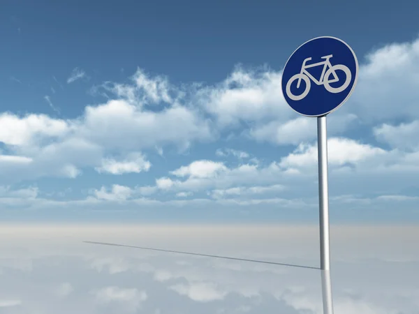 Bicicleta señalización — Foto de Stock