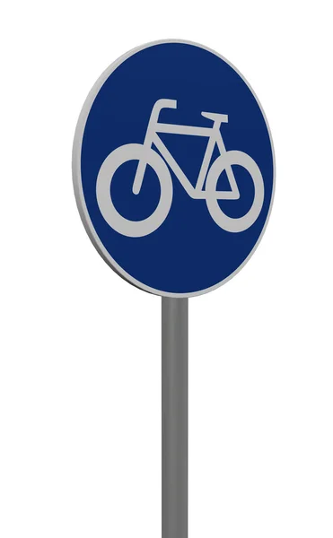 Vélo de panneau de route — Photo