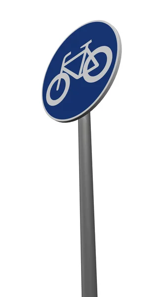 Roadsign bicycle — Stock Photo, Image