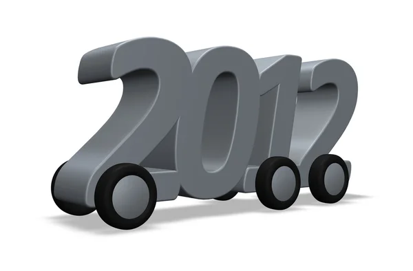 2012 on wheels — Stock Photo, Image