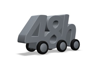 48h delivery clipart