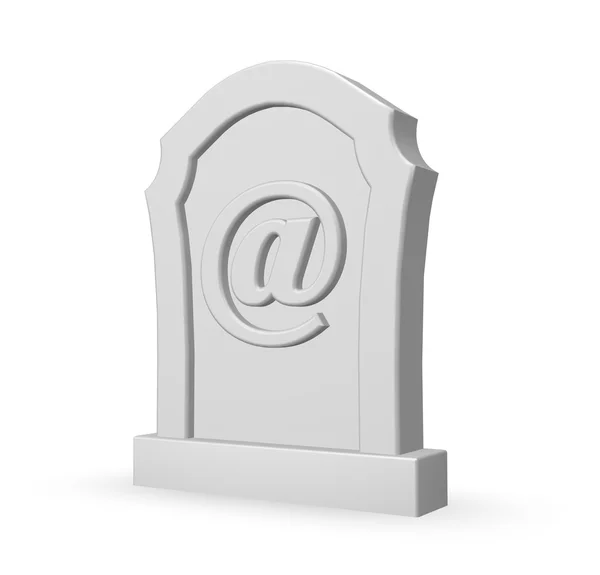 垃圾邮件的墓碑 — 图库照片