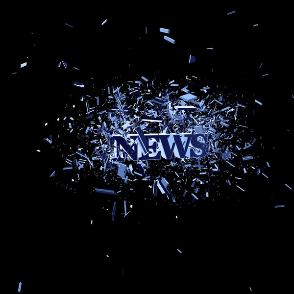 News esplosione — Foto Stock