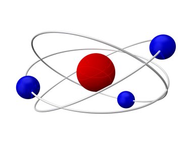 molekül modeli 3B çizim