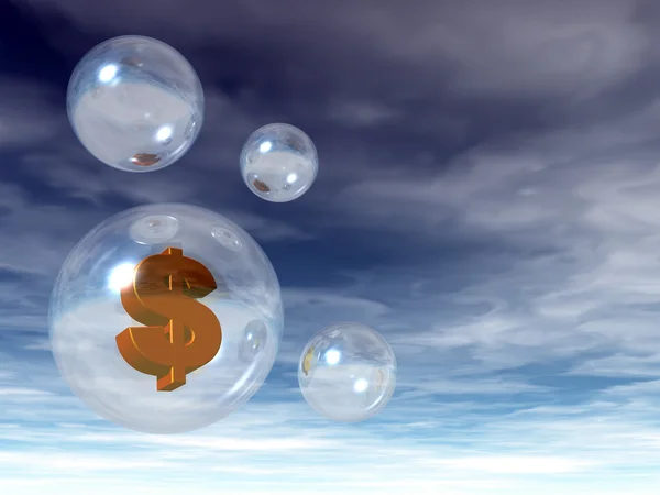 Пузырь доллара — стоковое фото