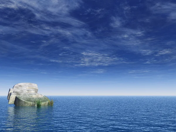Падение Монумента Евро Океана Иллюстрация — стоковое фото