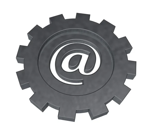 Alias de correo electrónico en rueda dentada — Foto de Stock