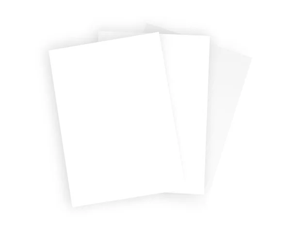 Prázdné Papírové Listy Ilustrace — Stock fotografie