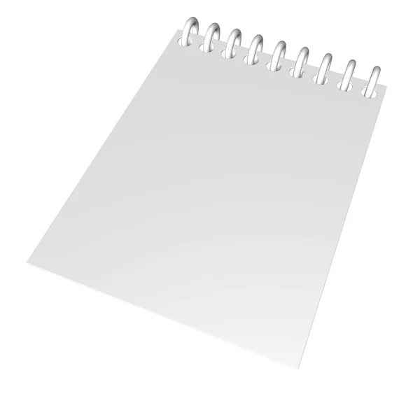 Prázdný Papír Kroužky Ilustrace — Stock fotografie