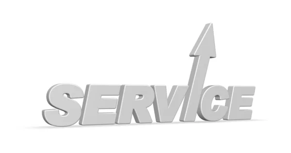 Word Service Arrow Illustration — Stock Photo, Image