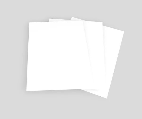 Prázdné Papírové Listy Ilustrace — Stock fotografie
