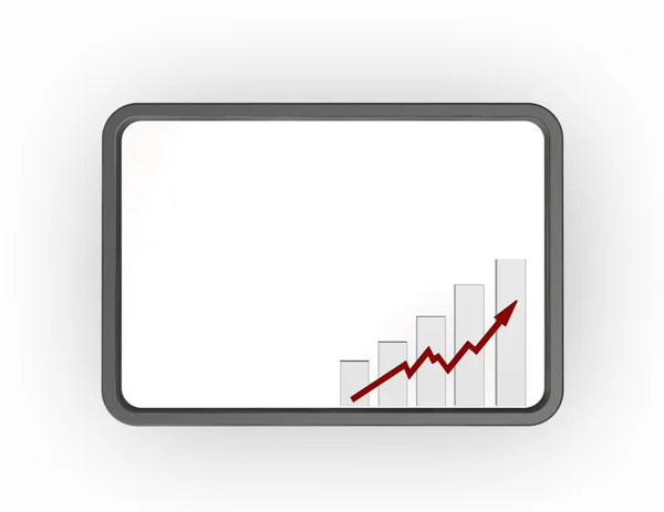 Business Chart Metal Frame Illustration — Stock Photo, Image