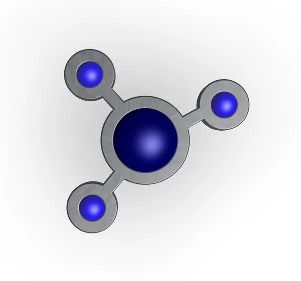 Molécula Resumo — Fotografia de Stock
