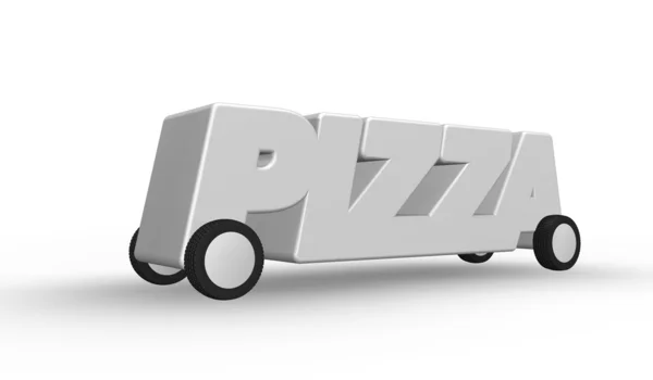 Servizio pizza — Foto Stock
