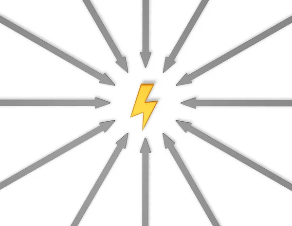 Flash and arrows — Stock Photo, Image