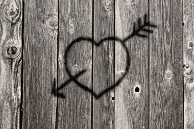 Heart and arrow clipart