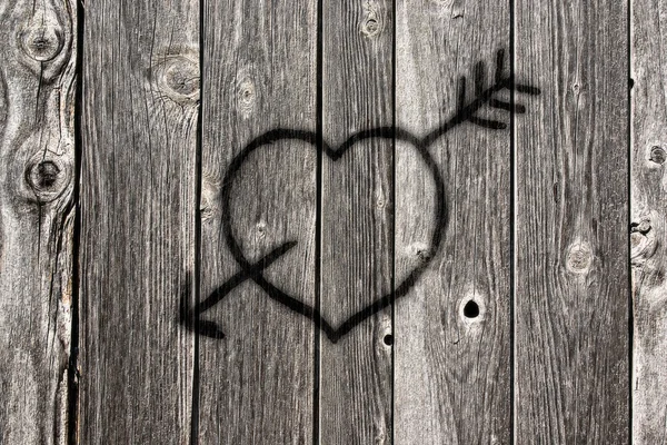Heart and arrow — Stock Photo, Image