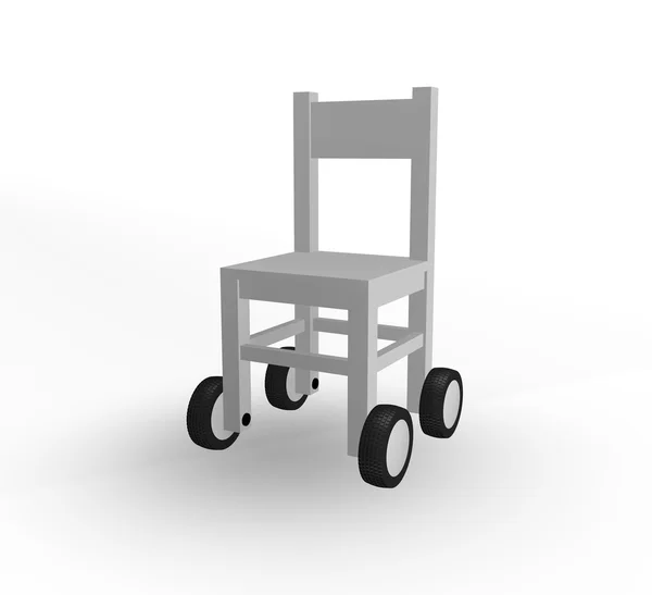 Chair on wheels — Stock Photo, Image