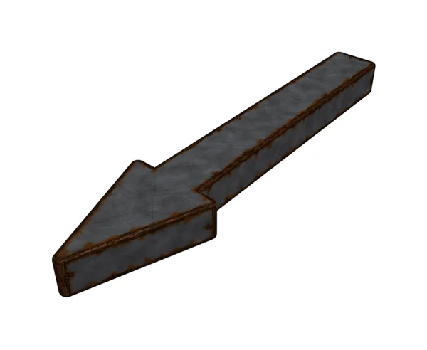 Rusty metal arrow — Stock Photo, Image
