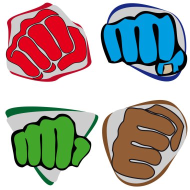 Symbol Martial ARTS-fist. clipart