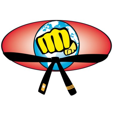 Savaş sanatı Dünya Kupası erkek renkli.