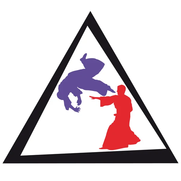 Símbolo colorido de arte marcial . — Fotografia de Stock