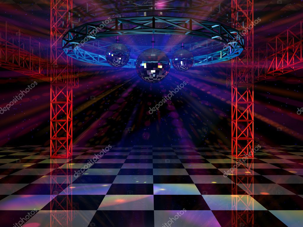 disco dance floor background