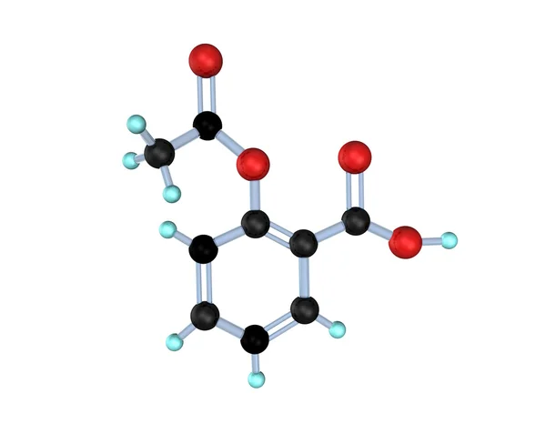 Кислоти ацетилсаліцилової молекули — стокове фото