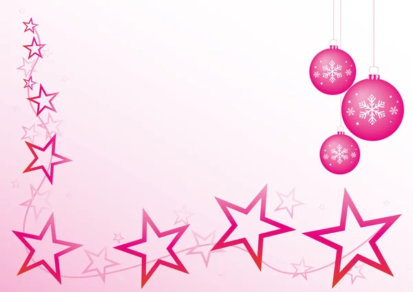 Pink Christmas — Stock Vector