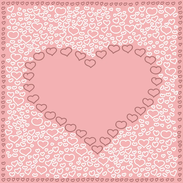 Hearts Pink White Design Valentine — Stock Vector