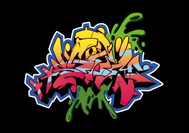 Graffiti Black Storm clipart