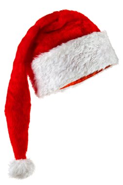 Santa Claus hat with a long crown clipart