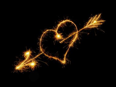 Heart from sparks clipart