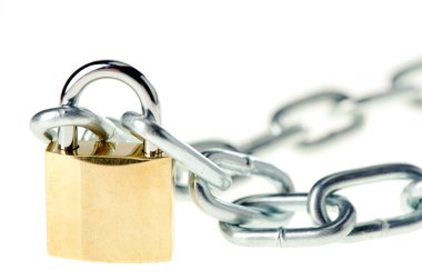 The lock with chain clipart