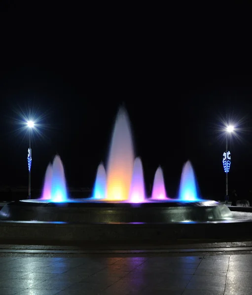 Kleur fontein — Stockfoto