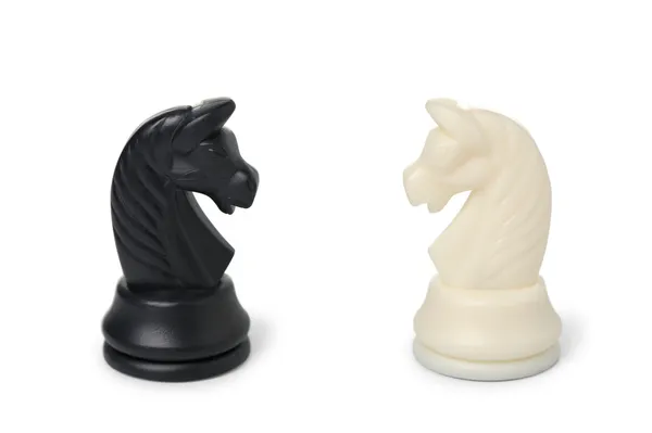 Chessmenna - hästar — Stockfoto