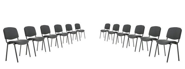 Stühlerücken zur Diskussion — Stockfoto
