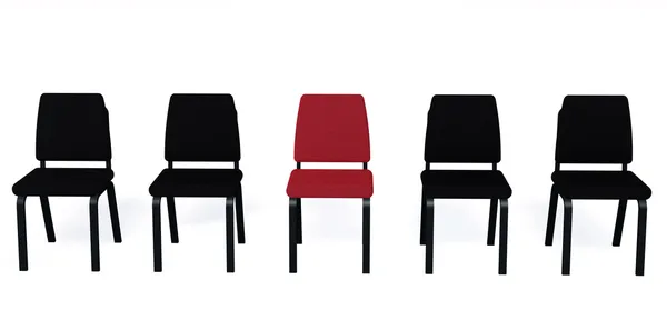 Židle je izolované na bílém pozadí — Stock fotografie