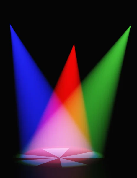 Luz de cor volumétrica — Fotografia de Stock
