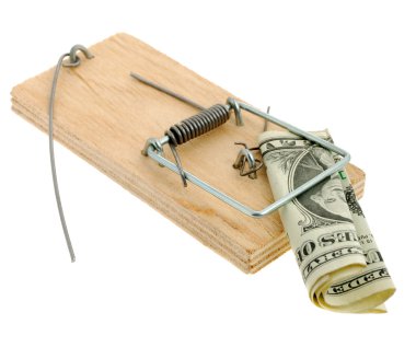 Mousetrap with dollar clipart