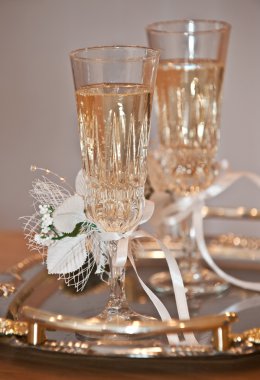 Wedding glasses clipart