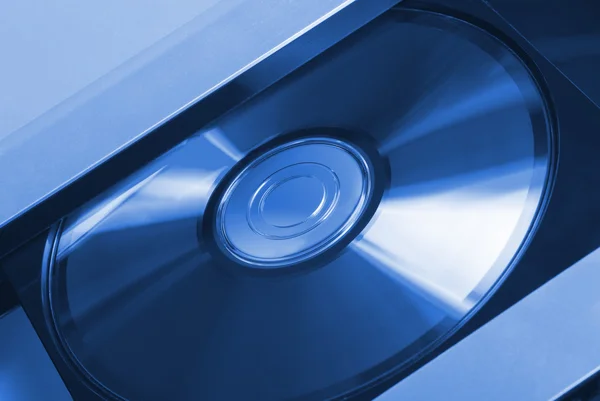 Компьютерный диск синий цвет — стоковое фото