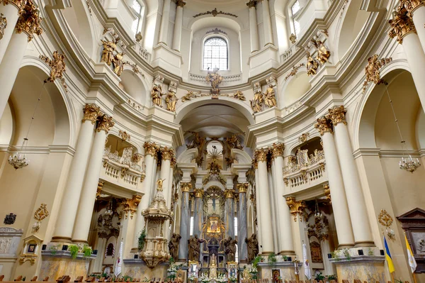 stock image Interior of ancient church