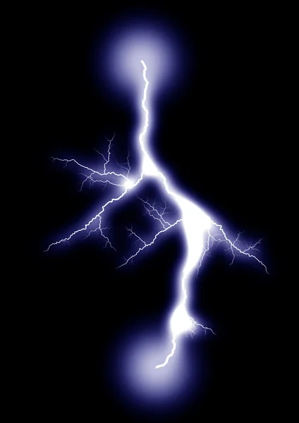 Lightning _isolated_blue_2 — Stock Photo, Image
