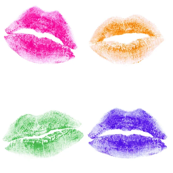 Impression de la couleur rouge à lèvres — Photo