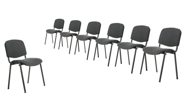 Aantal stoelen voor discussie — Stockfoto