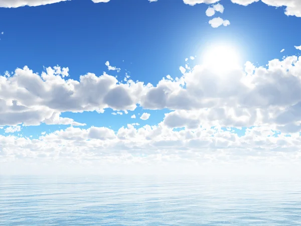 태양과 바다 — 스톡 사진