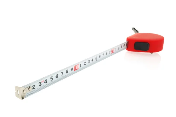 Tape measure isolated from white — Stok fotoğraf